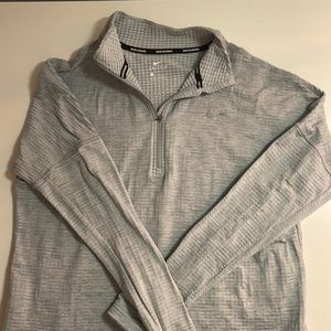 Nike Running Quarter Zip Jacket Size Large Gray